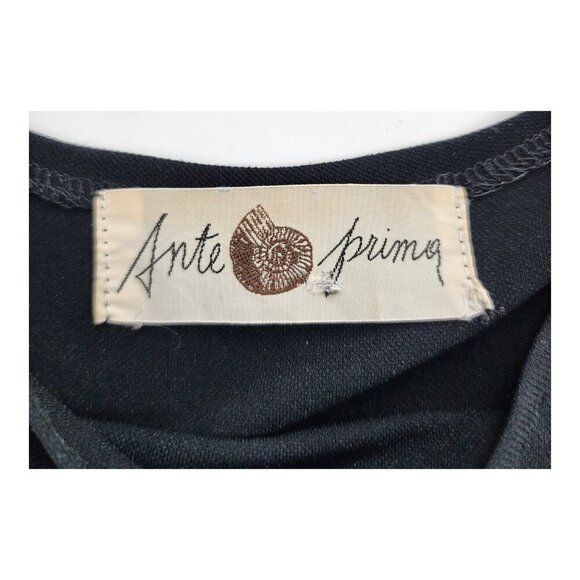 ANTEPRIMA Black Sheath Dress Made in Japan - Picture 6 of 7